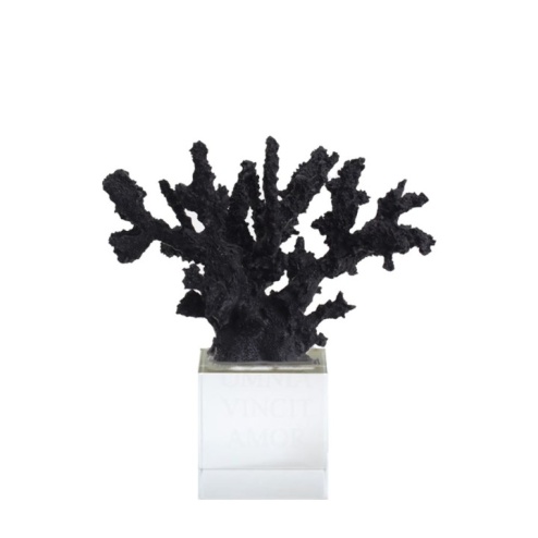 Chiaraela corallo maxi nero su base